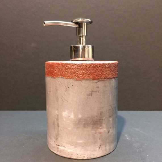 Dispencer cilindrico con decorazione arancio